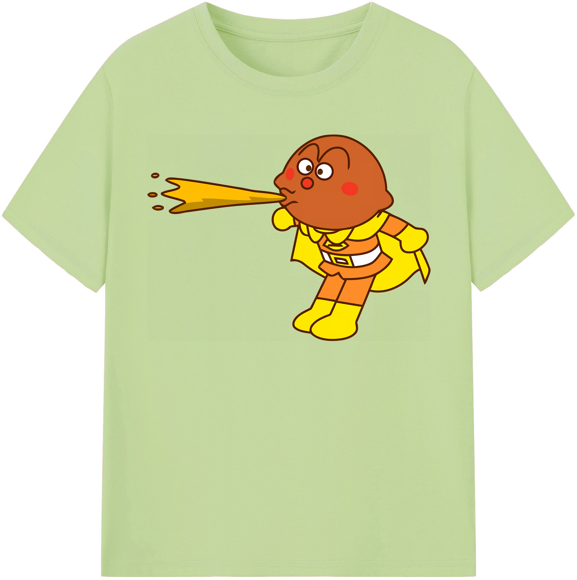 （画像用） アンパンマン Anpanman 綿100％半袖Tシャツ（フロントプリント）